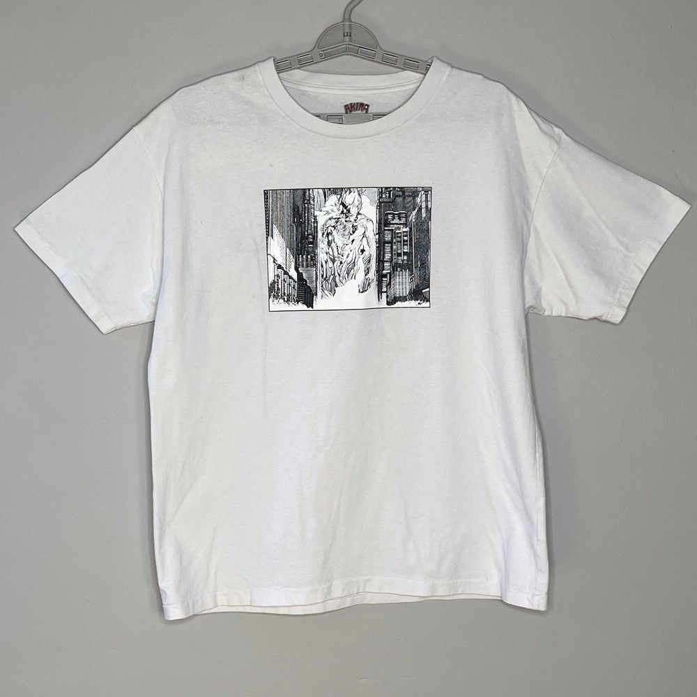 READYMADE AKIRA Art of Wall Graphic T Shirt Men's XL White Japan Kosuke Kawamura
